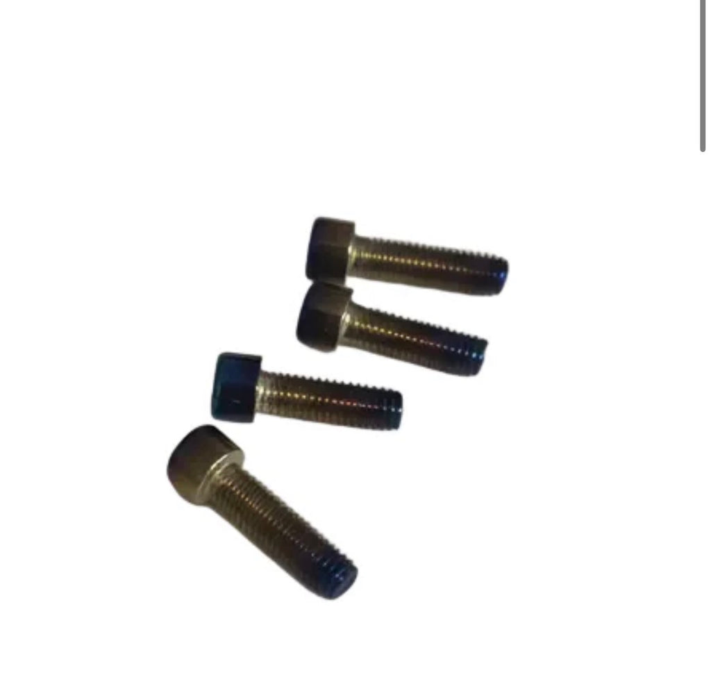 BAR CLAMP TITANIUM BOLTS (FITS EBOX, TUTTIO, MOTOTEC, AND RTR (COMES WITH 4 BOLTS)