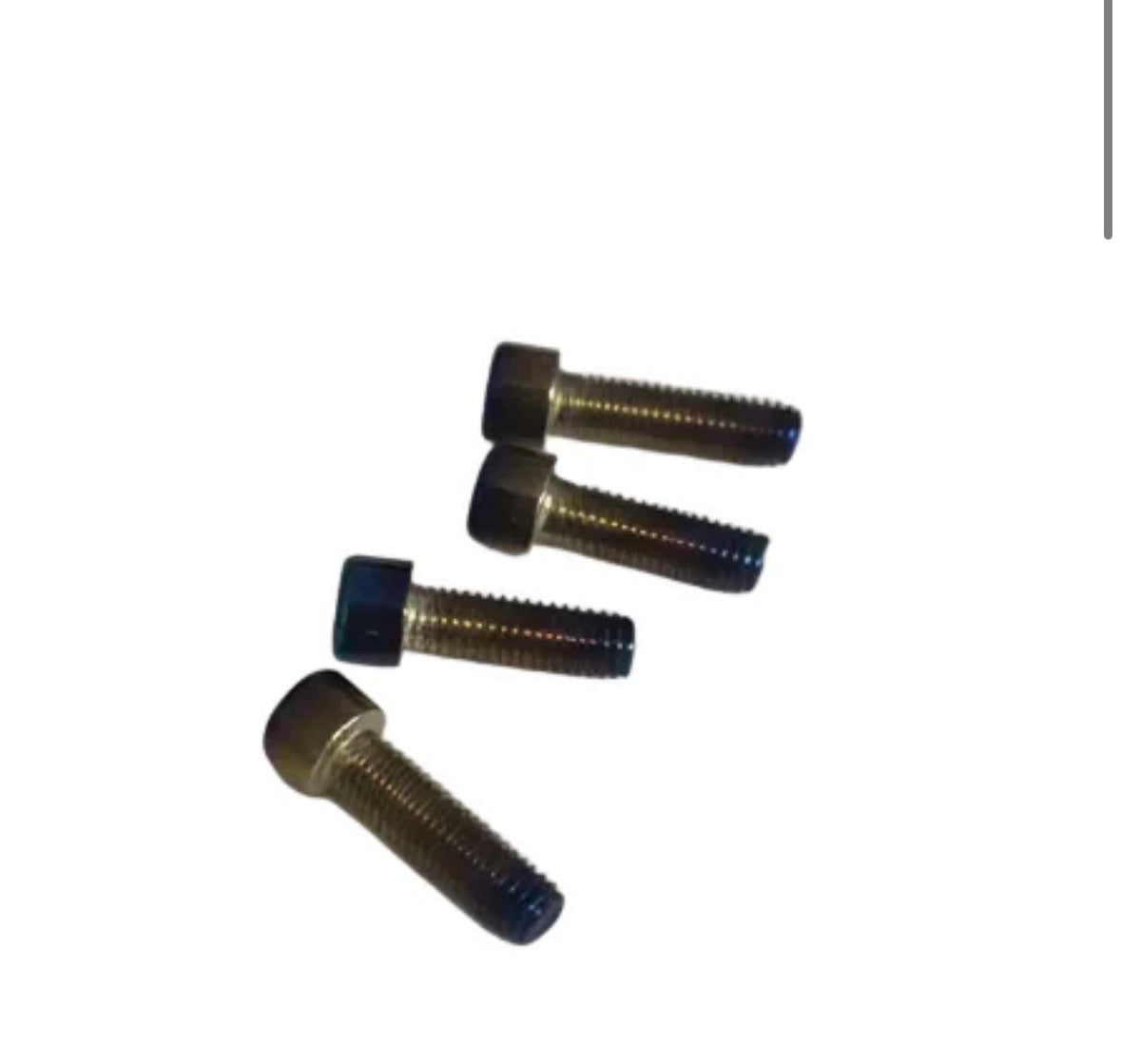 BAR CLAMP TITANIUM BOLTS (FITS EBOX, TUTTIO, MOTOTEC, AND RTR (COMES WITH 4 BOLTS)