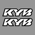 KYB FORK TUBE STICKER FOR TRIPLE CLAMP FORKS